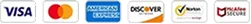 Secure checkout accepted payment methods: Visa, Mastercard, American Express, Discover, Norton and McAfee secure