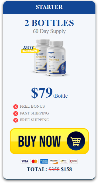 Standard package — 3 bottles, 90 day supply, $69 per bottle, total $207